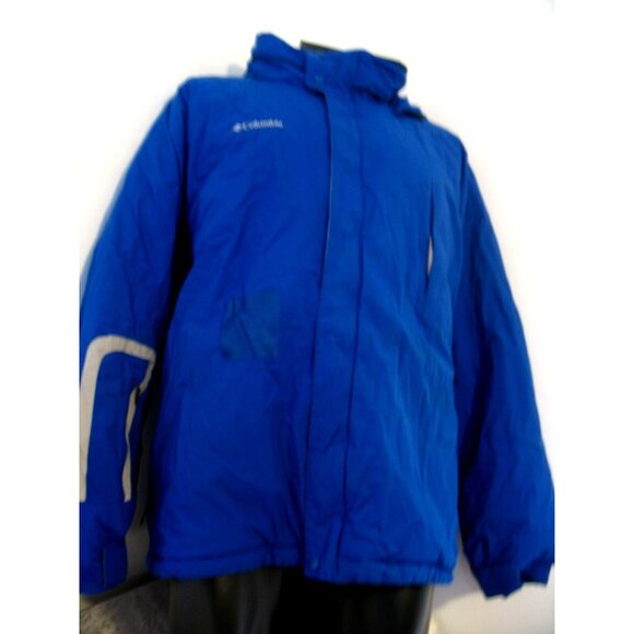 Columbia Jacket Men's 4XL Blue Black Gray Winter Coat Hooded. - Picture 4 of 10